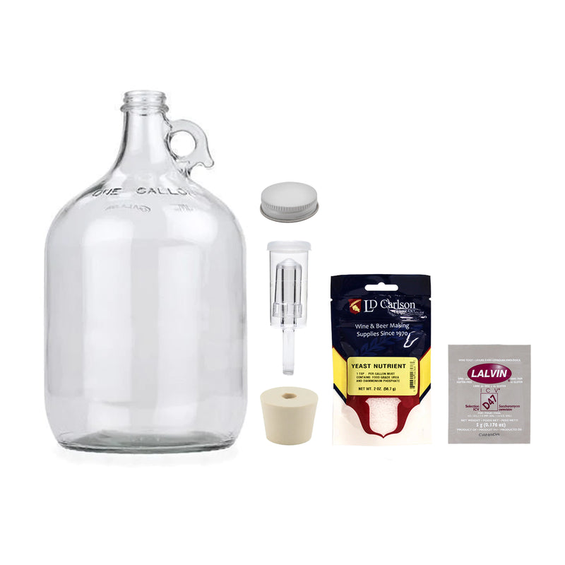 Mead Making Starter Kit - Glass Carboy (1 Gallon) - Toronto Brewing