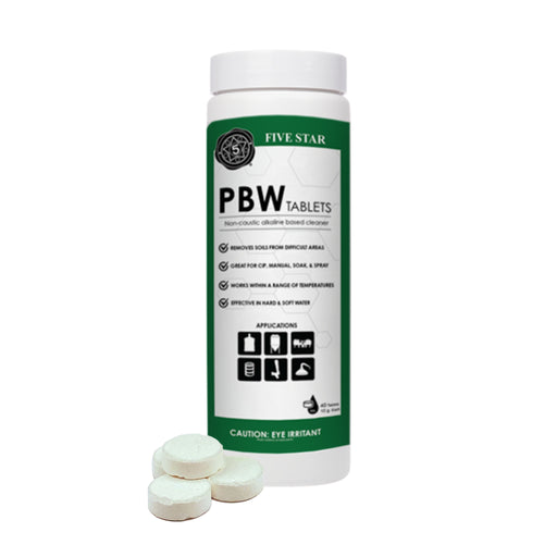 Five Star PBW - Powdered Brewery Wash Tablets 40 Tablets   - Toronto Brewing