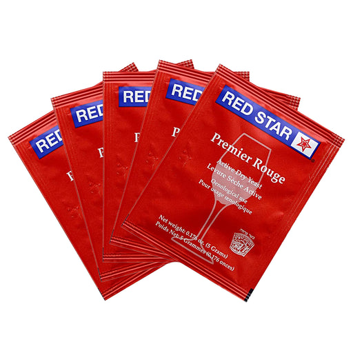 Red Star | Premier Rouge Dry Wine Yeast (5 g) 5 Pack   - Toronto Brewing