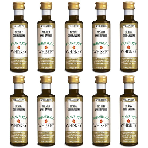 Still Spirits Top Shelf Shamrock (Irish) Whiskey Essence (50 ml) - 10 PACK    - Toronto Brewing