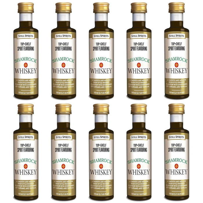 Still Spirits Top Shelf Shamrock (Irish) Whiskey Essence (50 ml) - 10 PACK    - Toronto Brewing