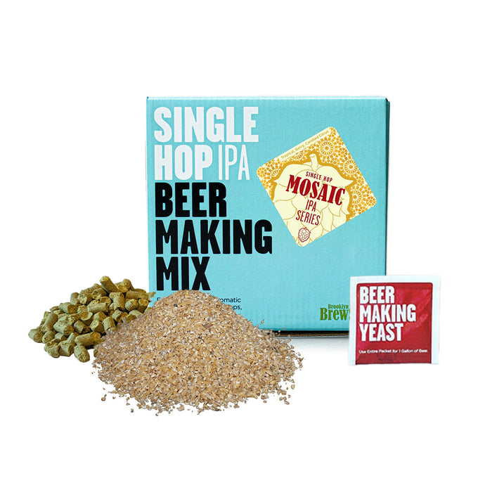 Brooklyn Brewshop Single Hop IPA - Mosaic Recipe Kit Mix (1 Gallon/10 Beers)    - Toronto Brewing