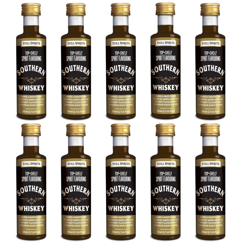 Still Spirits Top Shelf Southern Whiskey Essence (50 ml) - 10 PACK    - Toronto Brewing