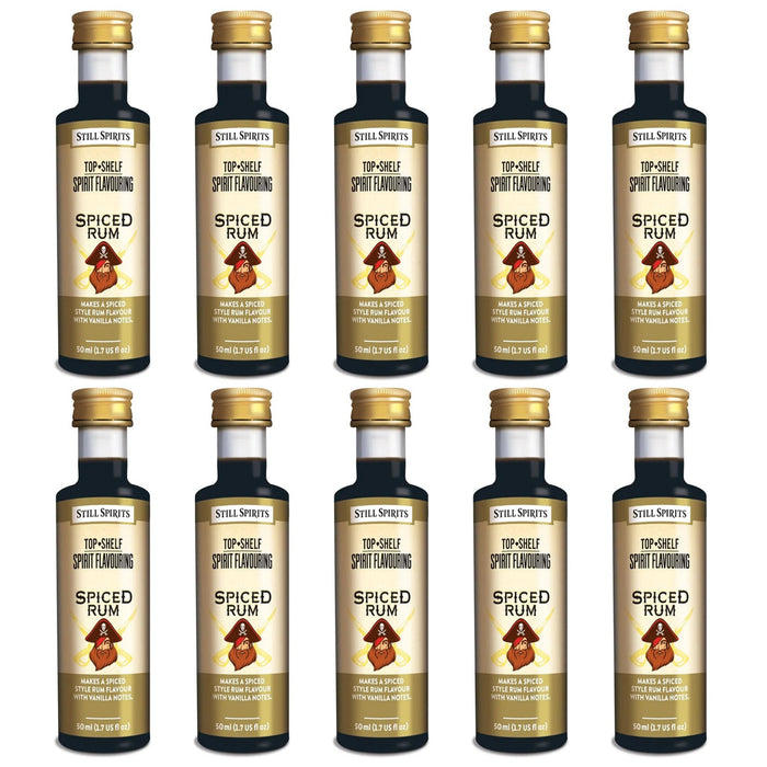 Still Spirits Top Shelf Spiced Rum Essence (50 ml) - 10 PACK    - Toronto Brewing