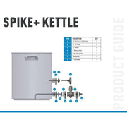 Spike Brewing | 30 Gallon OG Stainless Steel Brew Kettle - Tri-Clamp    - Toronto Brewing