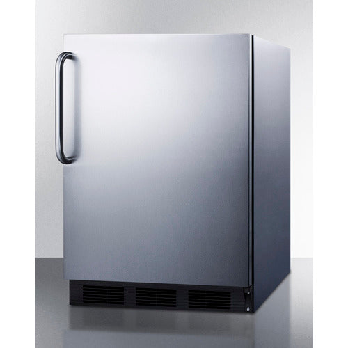 Summit | 24" Wide All-Refrigerator (FF7LBLKSSTB) Stainless Steel (FF7BKCSS)   - Toronto Brewing