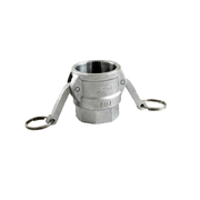 Stainless Steel Camlock Type D - Female Camlock x 1/2" Female NPT    - Toronto Brewing