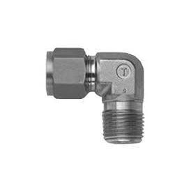 Stainless Steel Compression Fittings - 90 Degree Male Elbow - 1/2T x 1/2  MNPT