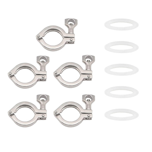 Tri-Clamp - 2" Silicone Gaskets and Clamps (5 PACK)    - Toronto Brewing