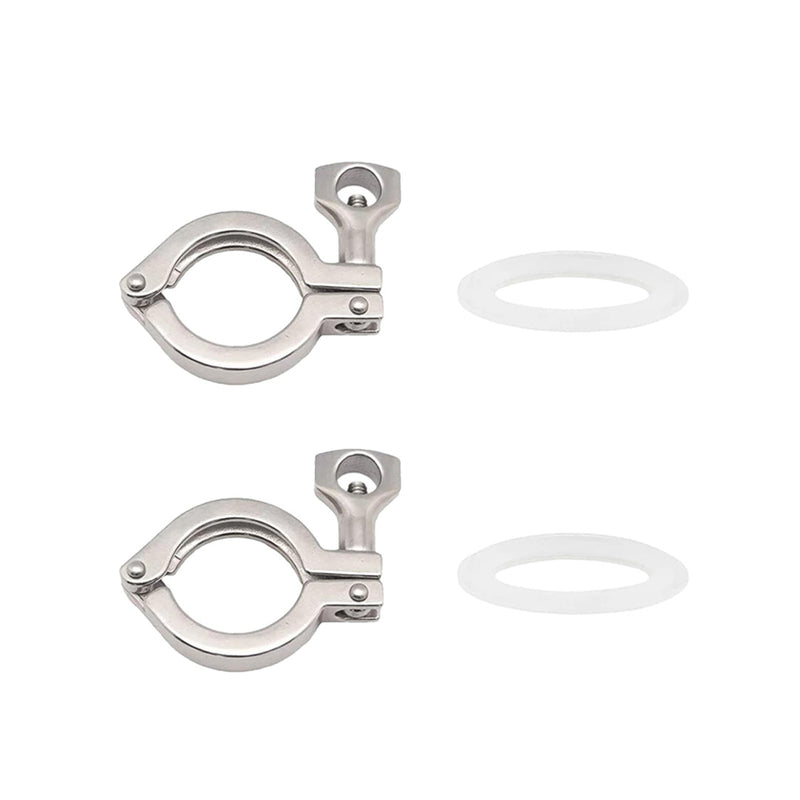 Tri-Clamp - 1.5" Silicone Gaskets and Clamps (2 PACK)    - Toronto Brewing