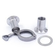 Tri-Clamp - 1.5" TC x ½" Female NPT Union Set    - Toronto Brewing