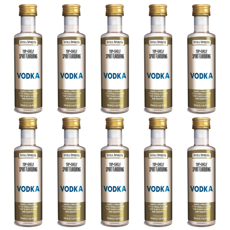 Still Spirits Top Shelf Vodka Essence (50 ml) - 10 PACK    - Toronto Brewing
