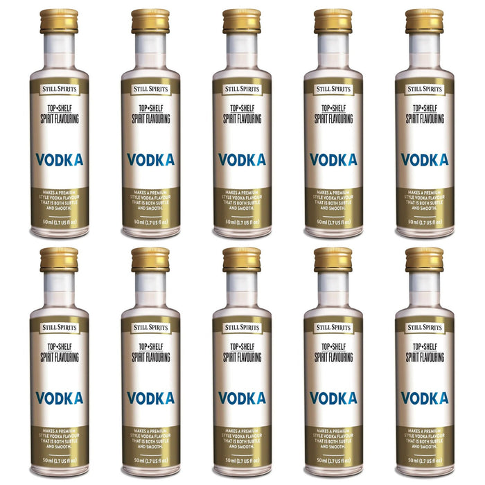 Still Spirits Top Shelf Vodka Essence (50 ml) - 10 PACK    - Toronto Brewing
