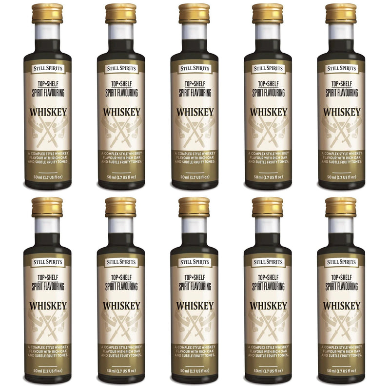 Still Spirits Top Shelf Whiskey Essence (50 ml) - 10 PACK    - Toronto Brewing