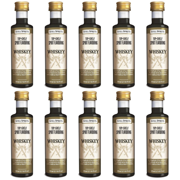 Still Spirits Top Shelf Whiskey Essence (50 ml) - 10 PACK    - Toronto Brewing