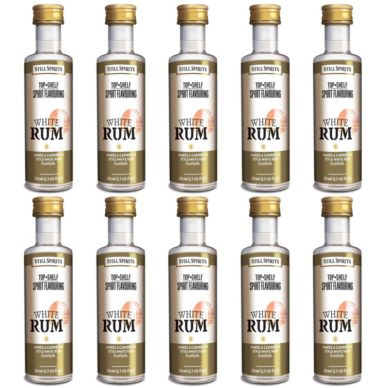 Still Spirits Top Shelf White Rum Essence (50 ml) - 10 PACK    - Toronto Brewing