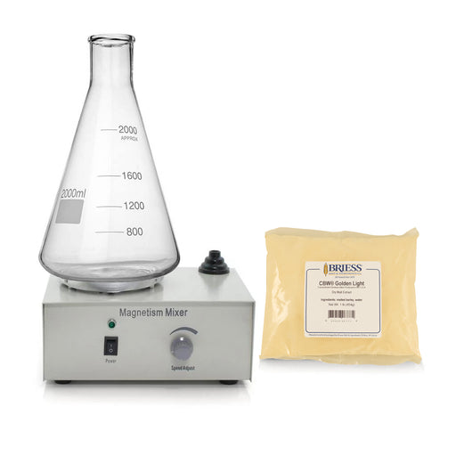 Yeast Starter Kit - Stir Plate and Stir Bar with 2L Flask and DME (1 lb)    - Toronto Brewing